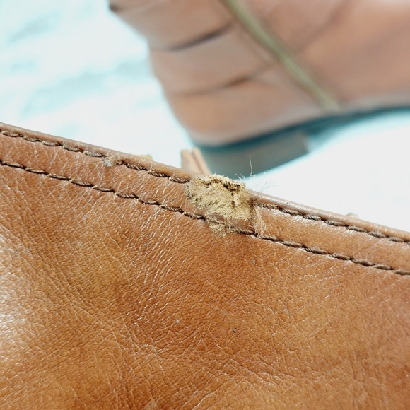 Nine West American Heritage Collection Sassy Fran Cognac Brown Riding Boots I728 - Picture 13 of 16